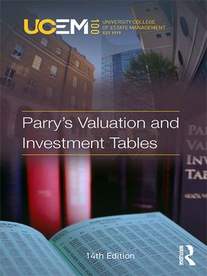 cover image of Parry's Valuation and Investment Tables